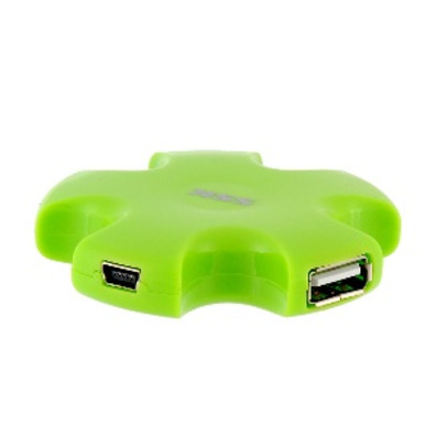 HUB 4-Port USB 2.0 Green for PC/Mac