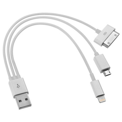 Multi Ladegerät USB zu Lightning/MicroUSB/iPhone