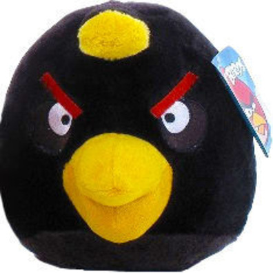 Angry Birds - Peluche Negro 15 cm