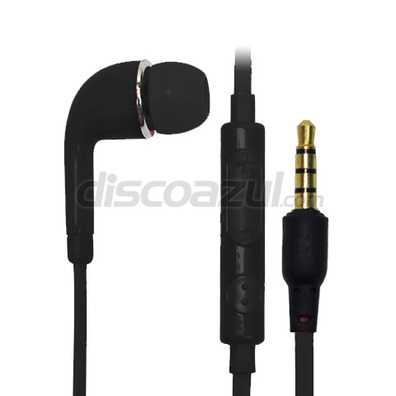Ohrhörer mit Mikrofon für Samsung Galaxy S4 Schwarz