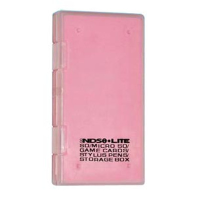 SD/MicroSD/Game Cards/Stylus Pen Storage Box Pink
