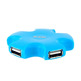 USB 4 Port HUB Blue