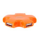 Star Hub 4-Port USB Orange