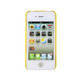 Metallic Palm Pattern Protective Case for iPhone 4/4S (Yellow)