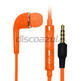 Ohrhörer mit Mikrofon für Samsung Galaxy S4 Orange