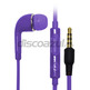 Ohrhörer mit Mikrofon für Samsung Galaxy S4 Violett