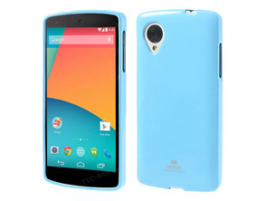 Cover Case TPU for LG Google Nexus 5 Light Blue