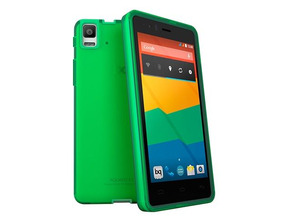 Gummie Cover BQ Aquaris E6 Grün