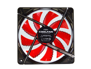 Nox Ventilator CoolFan Box 12cm Rot Led