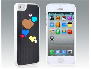 Gehäuse Herzen iPhone 5 Schwarz