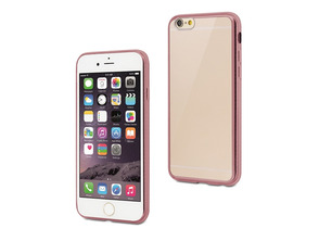 Soft case Clear-Pink Bling Apple iPhone 6/6S Muvit