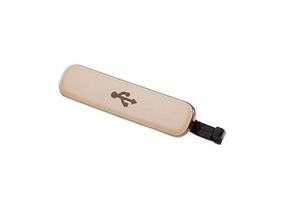 USB Plug Cap for Samsung Galaxy S5 Gold