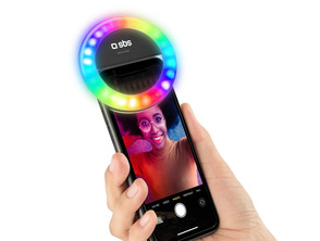 Aro Multicolor Regulable Luz LED Selfie SBS