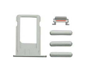 SIM Card Tray+Side Buttons for iPhone 7 Plus (5.5") Silver