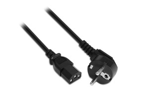 Kabel Alimentación Aisens A132-0167 Schuko Macho a C13 Hembra 1.5m Negro