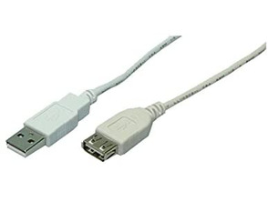 Kabel Extensor USB (A) 2.0 a USB (A) Logilink 5m Gris