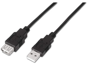 Kabel Extensor USB (A) a USB (A) 2.0 Aisens 3m Negro