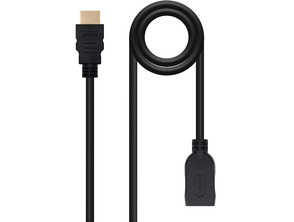 Kabel HDMI 2.0 a HDMI-A Nanocable 1m Negro