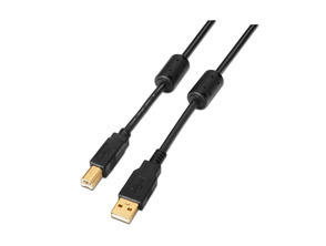 Kabel Impresora USB 2.0 Aisens A101-0009 USB (M) a USB (M) 2m Negro