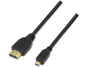 Add to cart Kabel Micro HDMI (D) M a HDMI (A) M Aisens 1.8M Negro Kabel Micro HDMI (D) M a HDMI (A) M Aisens 1.8M Negro