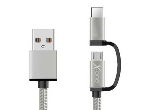 Add to cart Micro-USB-kabel + USB-Adapter Type C X-One - Silber Micro-USB-kabel + USB-Adapter Type C X-One - Silber