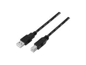 Kabel USB Impresora Aisens A101-0005 USB (M) a USB (M) 1m Negro