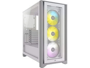Caja Corsair ICUE 4000X RGB Temperiertes Glas Blanca