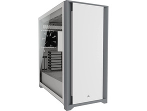 Caja Semitorre Corsair 5000D Temperiertes Glas Weiß