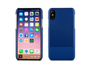 Double Skin PU Blau "Special Edition" Apple iPhone X Muvit