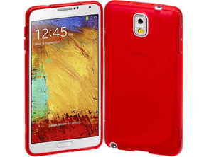 Rubber Case for Samsung Galaxy Note 3 Rot
