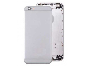 Battery Cover for iPhone 6 Silver + Side Buttons + SIM Tray