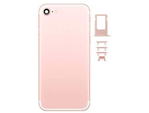 Battery Cover for iPhone 7 Rose Gold + Side Buttons + SIM Tray