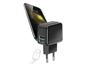 Energiesparendes Reiseladegerät mit 2 USB-Ausgängen