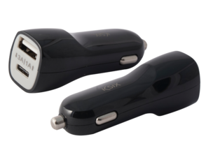 KSIX 4A USB + USB TIPO C NEGRO
