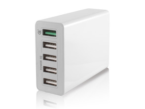 CARGADOR RED QUICK & SMART 5 USB KSIX 3.0 und INTELLIGENT CHARGE