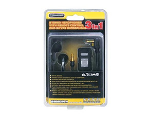 Headphones with Remote Control and Skype Microphone PSP Slim Dra