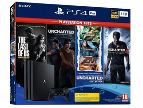 Playstation 4 konsole Pro 1TB   Uncharted Al.   Uncharted 4