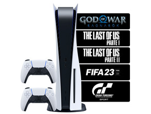 Add to cart Consola Playstation 5 + 2 Mandos + 5 Juegos Consola Playstation 5 + 2 Mandos + 5 Juegos