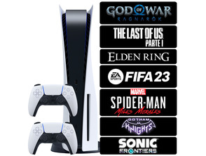 Add to cart Consola Playstation 5 + 7 Juegos + 2 Mandos Consola Playstation 5 + 7 Juegos + 2 Mandos