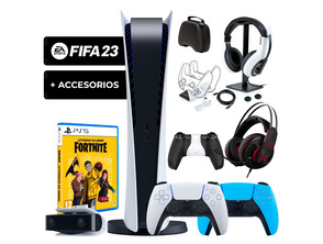 Add to cart Consola Playstation 5 (Digital) + Fifa 23 + Fortnite + Dualsense + Accesorios Consola Playstation 5 (Digital) + Fifa 23 + Fortnite + Dualsense + Accesorios