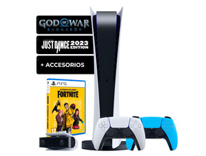 Add to cart Consola Playstation 5 Digital + Just Dance 2023 + Fortnite + God of War + Mando + Accesorios Consola Playstation 5 Digital + Just Dance 2023 + Fortnite + God of War + Mando + Accesorios