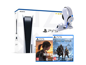 Consola Playstation 5 + Gott des Krieges Ragnarök + Der Letzte von uns Parte 1