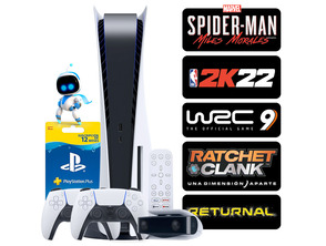 Add to cart Consola PS5 White + Mando + 5 Juegos + Zubehör + 12 Meses PSN Consola PS5 White + Mando + 5 Juegos + Zubehör + 12 Meses PSN