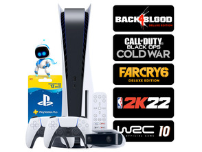 Add to cart Consola PS5 White + Mandos + 5 Juegos + Zubehör + 12 Meses PSN Consola PS5 White + Mandos + 5 Juegos + Zubehör + 12 Meses PSN