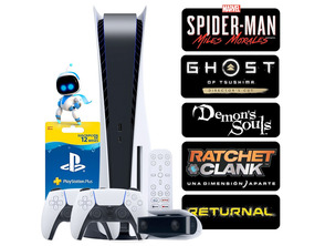Add to cart Consola PS5 + Mandos + 5 Juegos + Zubehör + 12 Meses PSN Consola PS5 + Mandos + 5 Juegos + Zubehör + 12 Meses PSN
