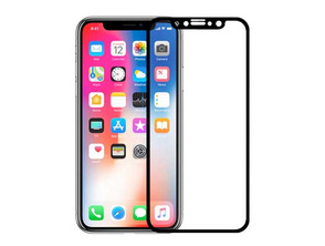 Gehärtetes Glas 3D iPhone X Schwarz