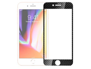 Cristal Templado Completo 3D Fibra Carbono iPhone 7 /iPhone 8/iPhone SE 2020 Schwarz