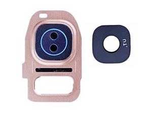 Rear Camera Lens Cover + Crystal Lens Samsung Galaxy S7/S7 Edge - Pink Gold