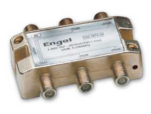 Diverter 4 Output Connectors F 25 dB Engel
