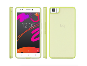 Case Aquaris M5.5 Green Gummy